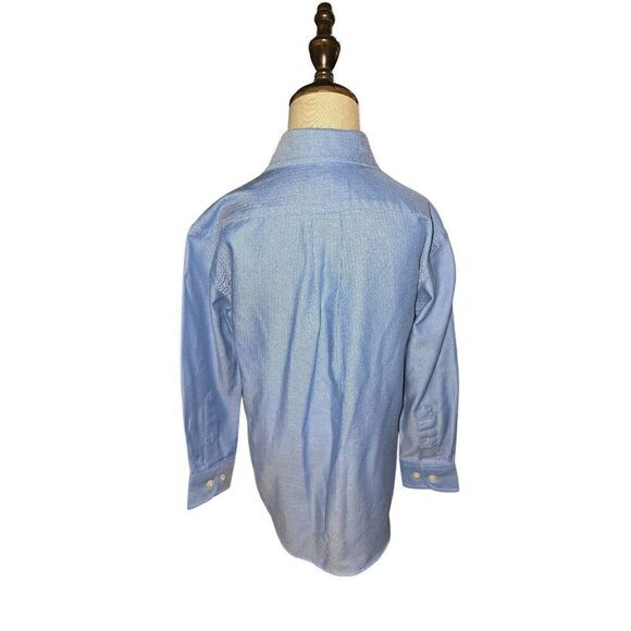 2pc Lot EUC Boys Cat & Jack Spring Green & Blue Button Down Dress Shirt Size XS - Picture 7 of 9